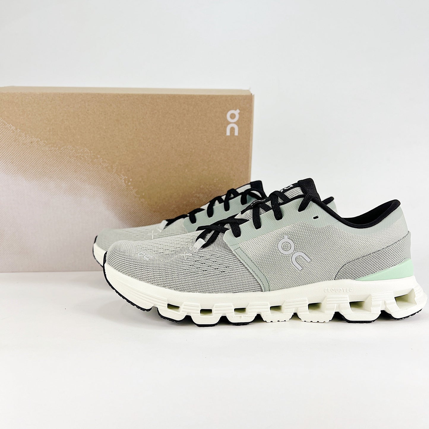 On Running Cloud X 4 – Silver & Mint Women's Training & Lifestyle Running Shoes