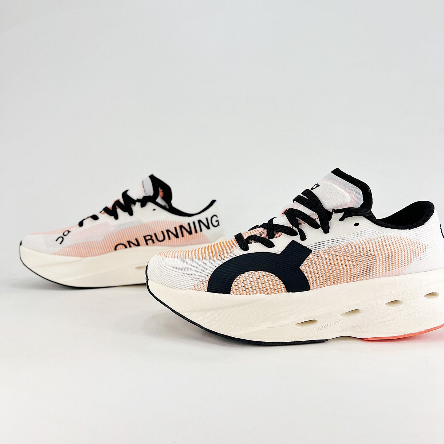 On Running Cloudboom Echo – White & Orange Unisex High-Performance Racing Shoes