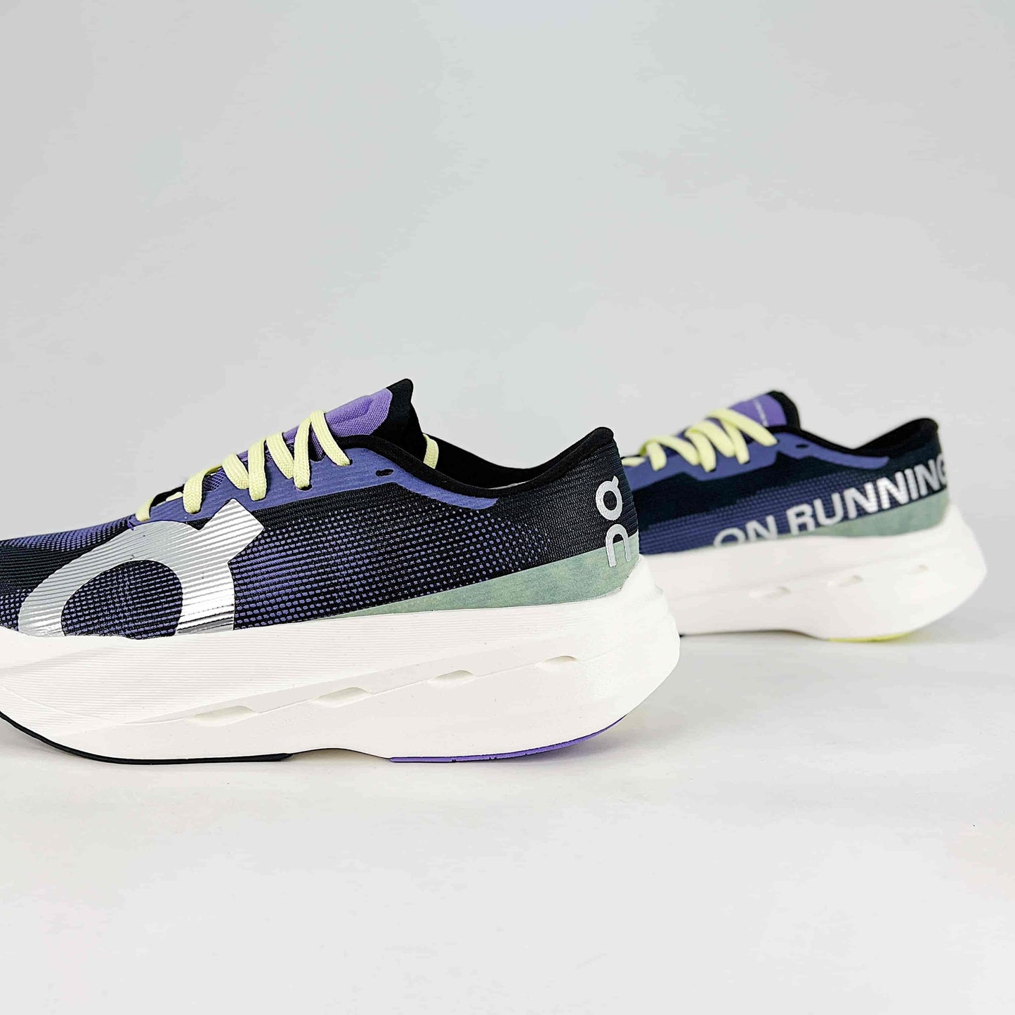 On Running Cloudboom Echo – Black, Indigo & Neon Unisex High-Performance Racing Shoes
