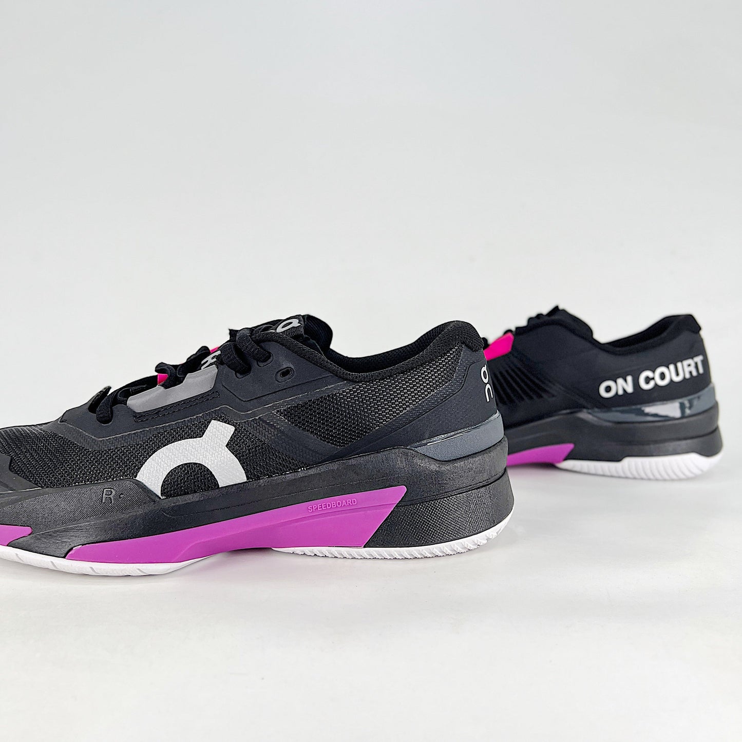 On The Roger Slam – Black & Violet Purple Unisex Breathable Anti-Slip Tennis Shoes