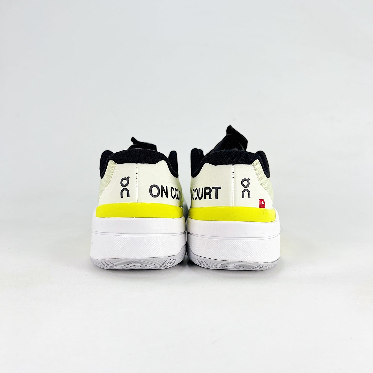 On The Roger Pro Fire – Ivory White & Neon Yellow Unisex Breathable Anti-Slip Tennis Shoes