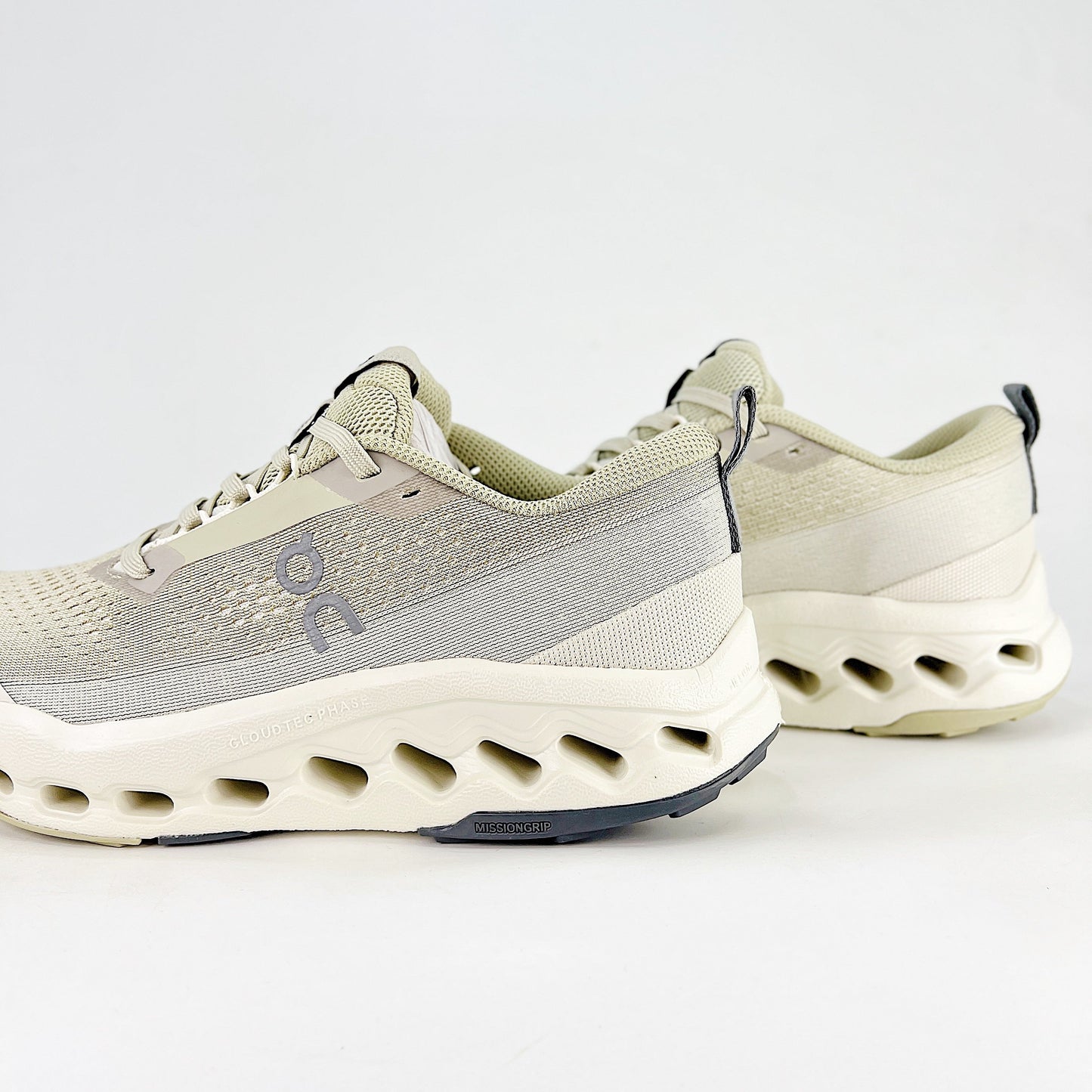 On Cloudsurfer Trail 2 – Sand & Sage Green Unisex Soft Cushioned Breathable Trail Running Shoes