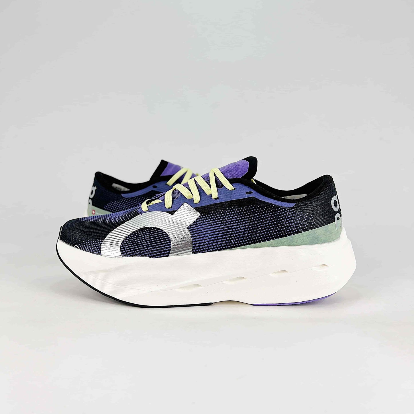 On Running Cloudboom Echo – Black, Indigo & Neon Unisex High-Performance Racing Shoes
