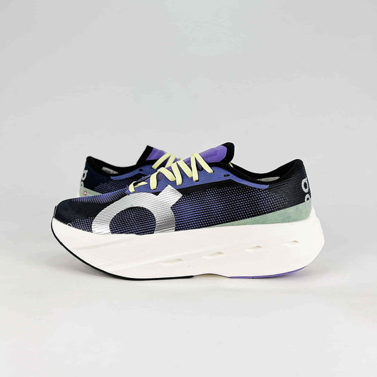 On Running Cloudboom Echo – Black, Indigo & Neon Unisex High-Performance Racing Shoes