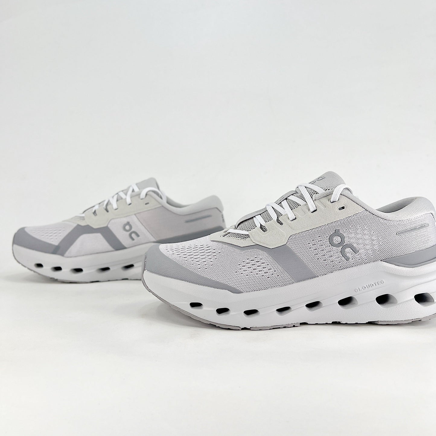 On Cloudrunner 3 – White & Glacier Grey Unisex Lightweight Breathable Running & Lifestyle Shoes