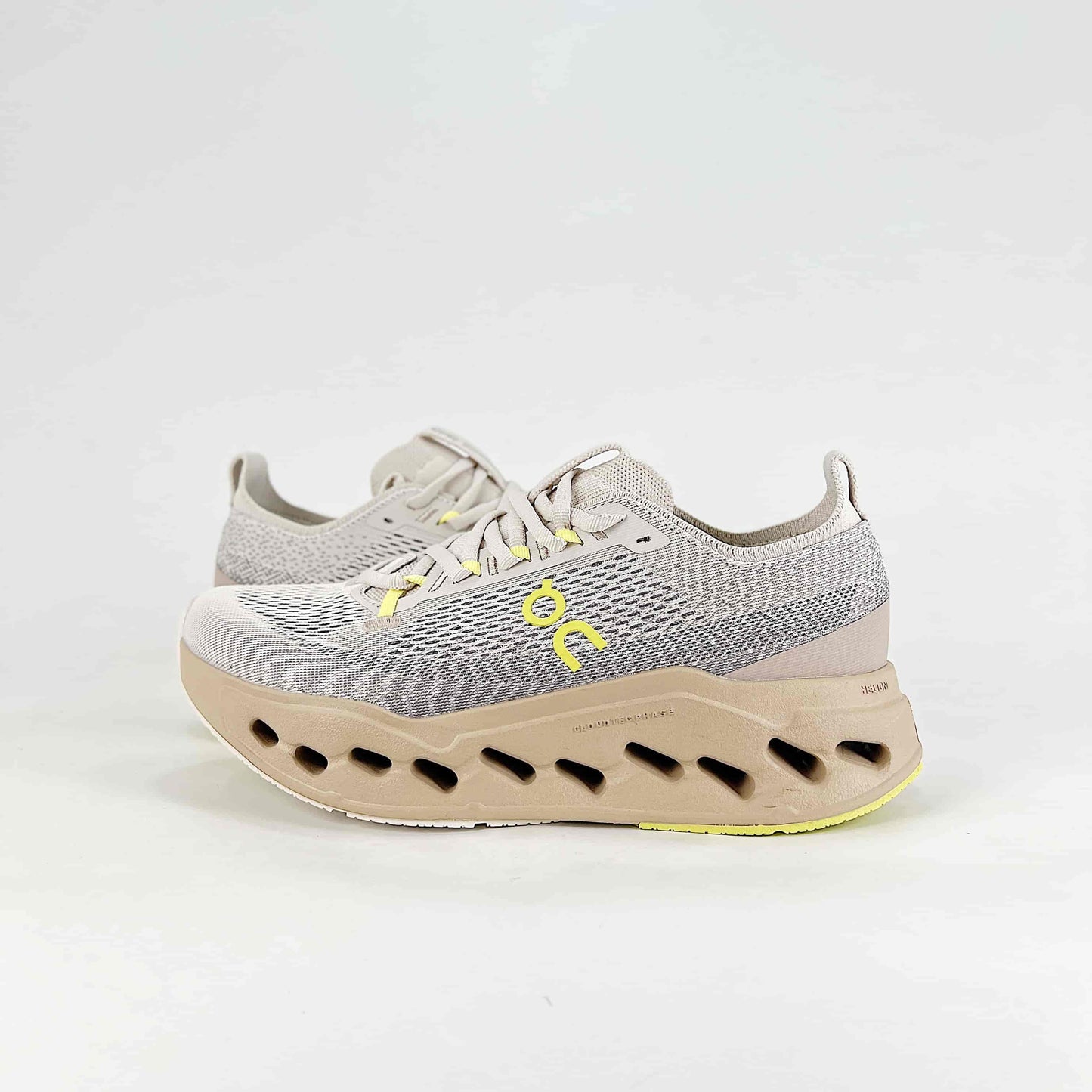 On Cloudsurfer Max – Sand & Pearl Unisex Soft Cushioned Breathable Running Shoes