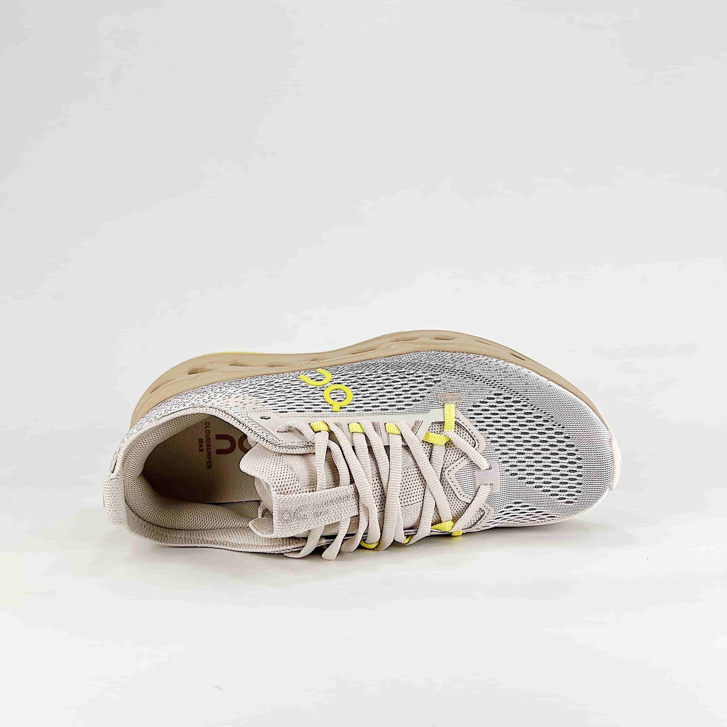 On Cloudsurfer Max – Sand & Pearl Unisex Soft Cushioned Breathable Running Shoes