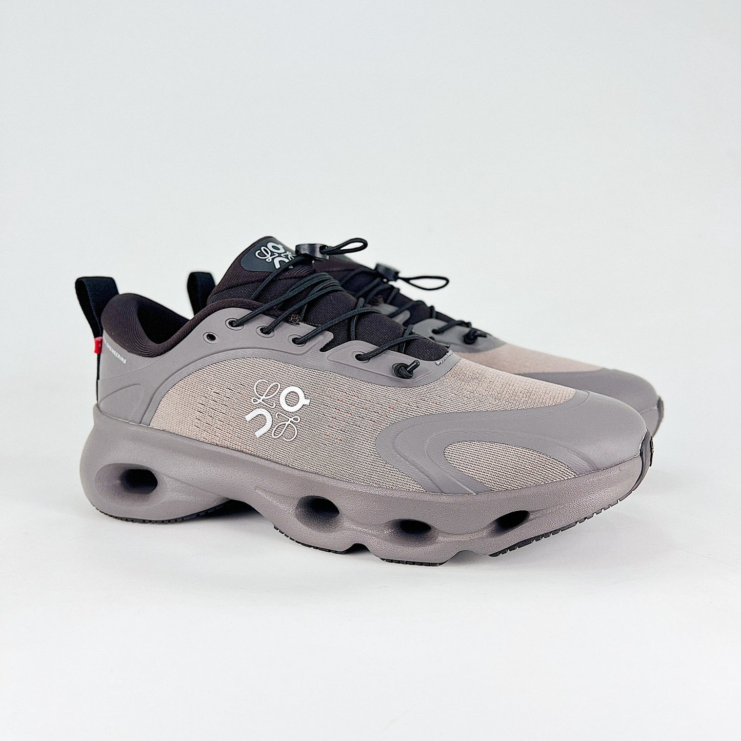 On x Loewe Cloudaway – Warm Grey & Taupe Unisex Premium Collaboration Lifestyle Sneakers