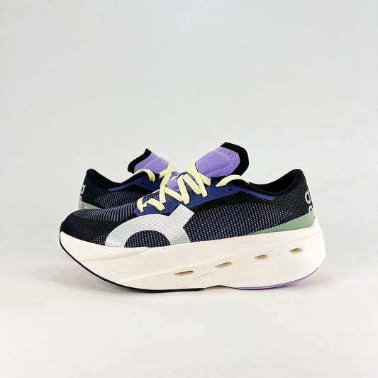 On Running Cloudeclipse – Black, Indigo & Neon Women's High-Performance Running Shoes
