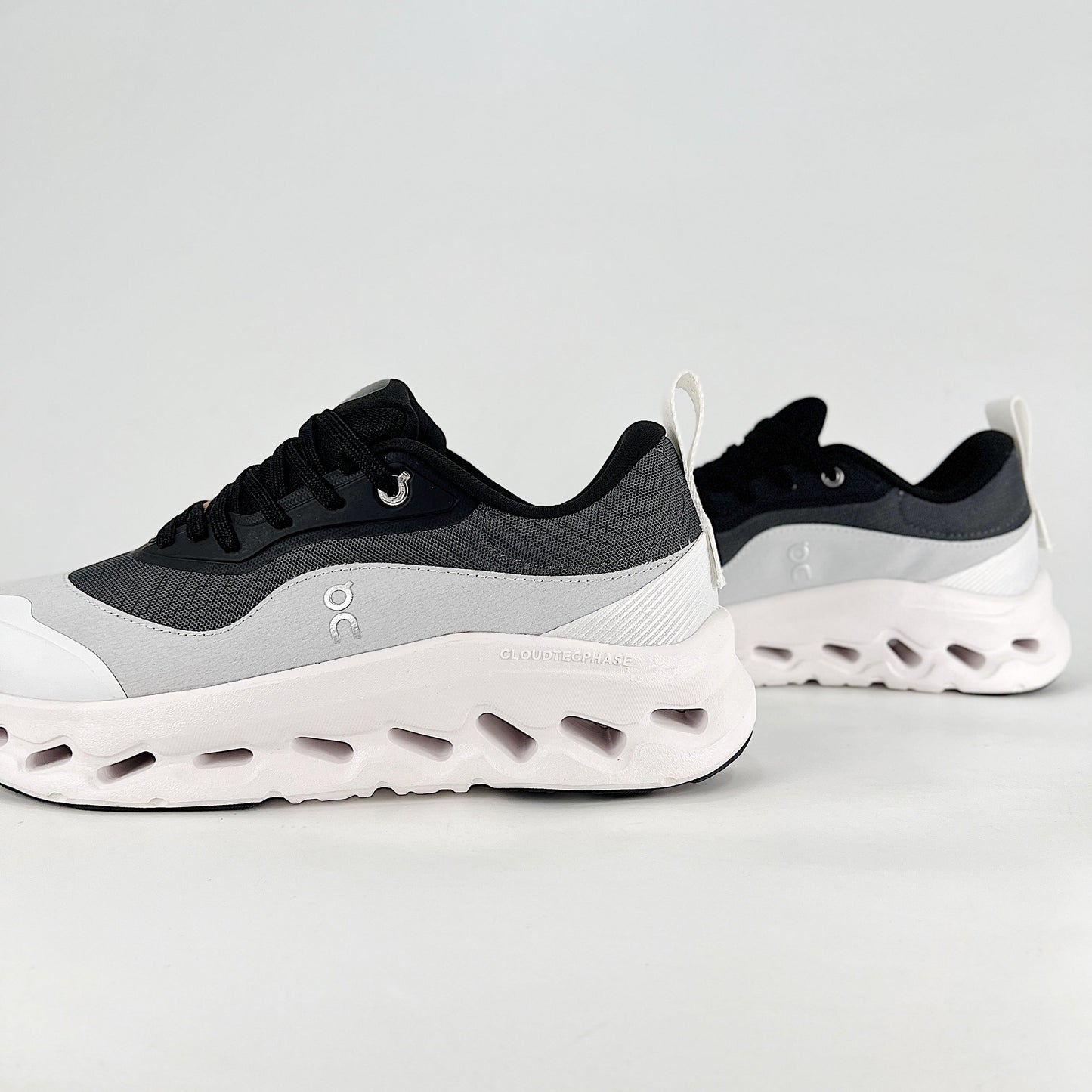 On x Loewe Cloudsurfer – Black & Charcoal Grey Unisex Premium Collaboration Lightweight Lifestyle Sneakers