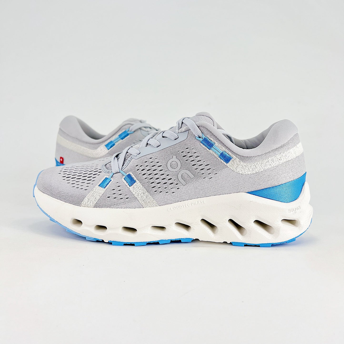 On Cloudsurfer 2 – Ice Grey & Azure Blue Unisex Soft Cushioned Breathable Running Shoes