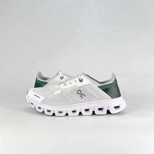 On Cloud 6 Coast – White & Sage Green Unisex Lightweight Breathable Running & Lifestyle Shoes
