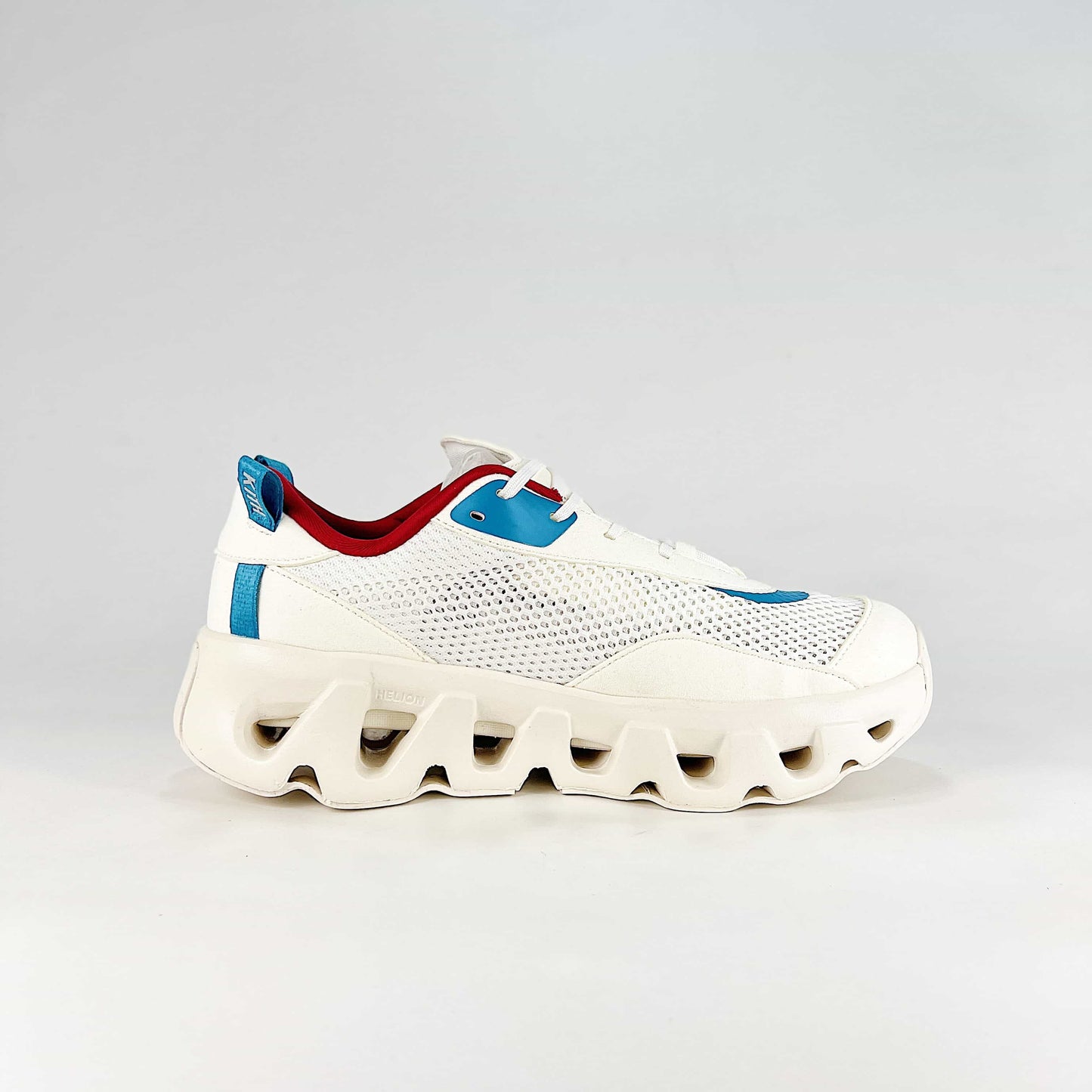 On x KITH K-Tech 2 – White, Navy Blue & Cyan Unisex Limited Edition Lifestyle Shoes