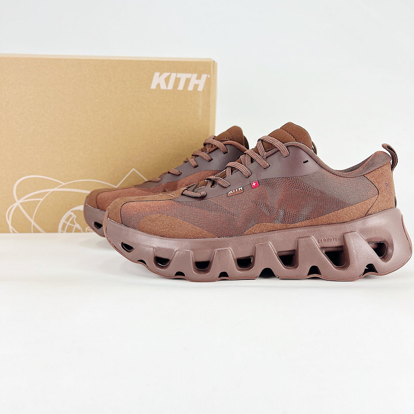 On x Kith Cloudswift – All Mocha Brown Unisex Premium Collaboration Lifestyle Sneakers
