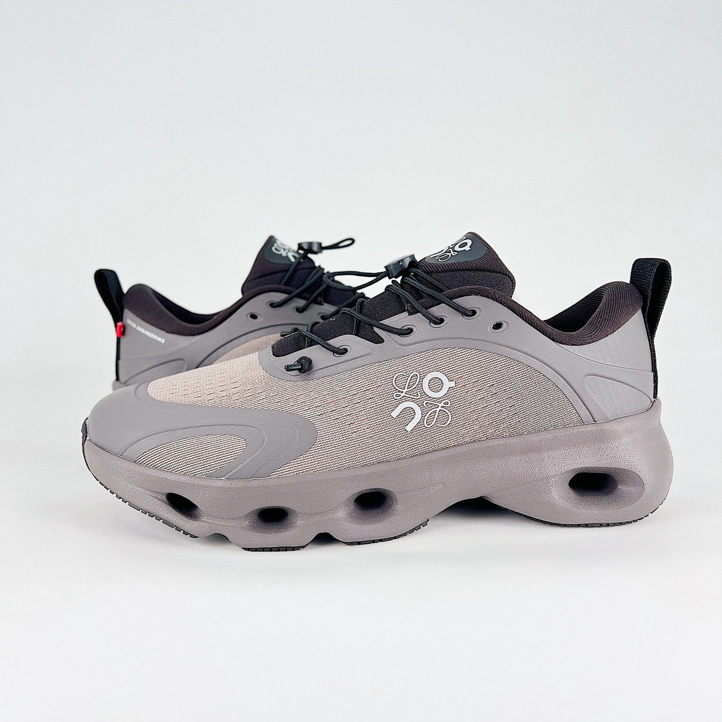 On x Loewe Cloudaway – Warm Grey & Taupe Unisex Premium Collaboration Lifestyle Sneakers