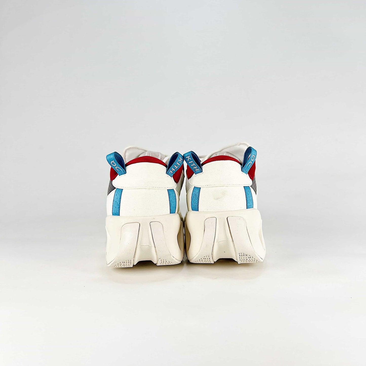 On x KITH K-Tech 2 – White, Navy Blue & Cyan Unisex Limited Edition Lifestyle Shoes