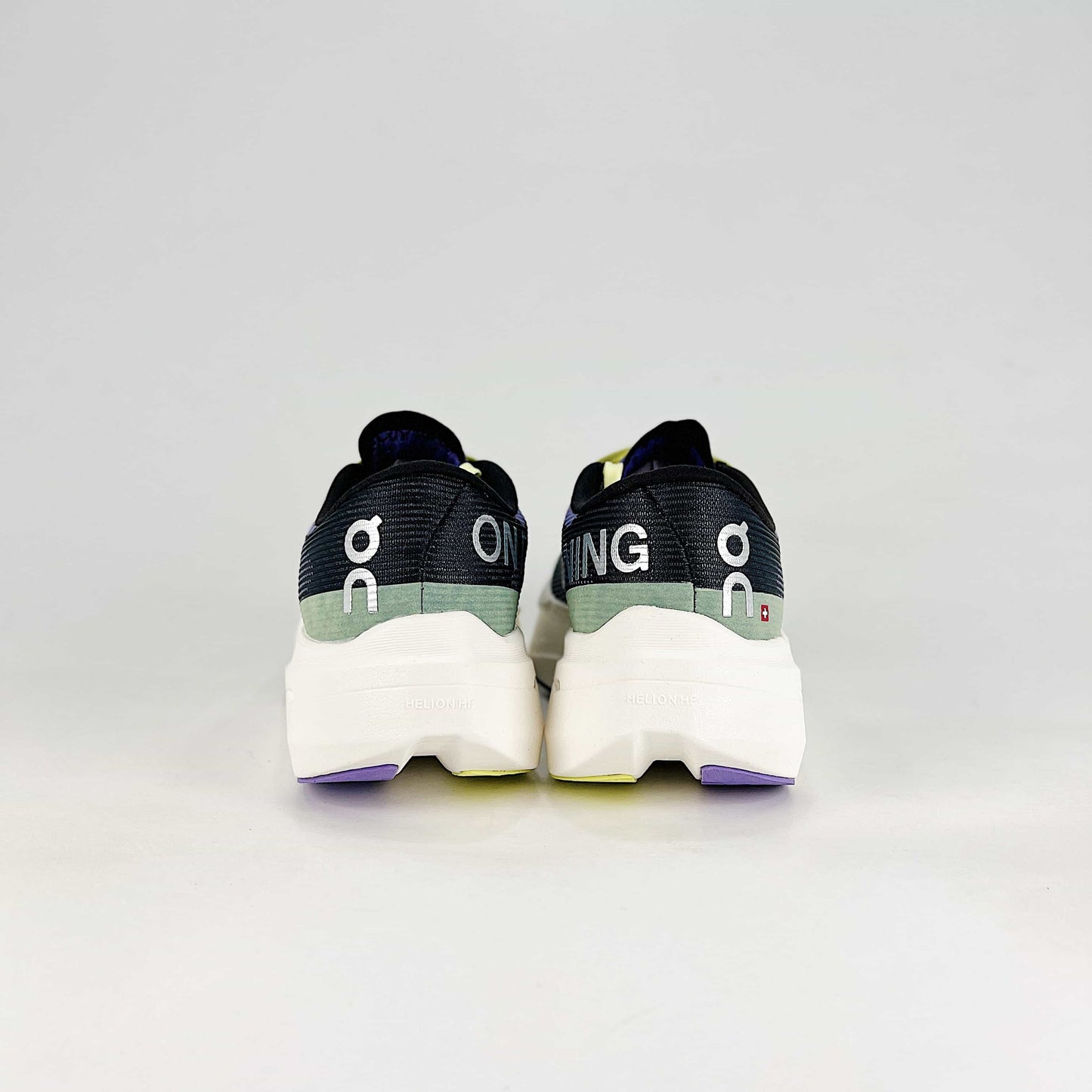 On Running Cloudboom Echo – Black, Indigo & Neon Unisex High-Performance Racing Shoes
