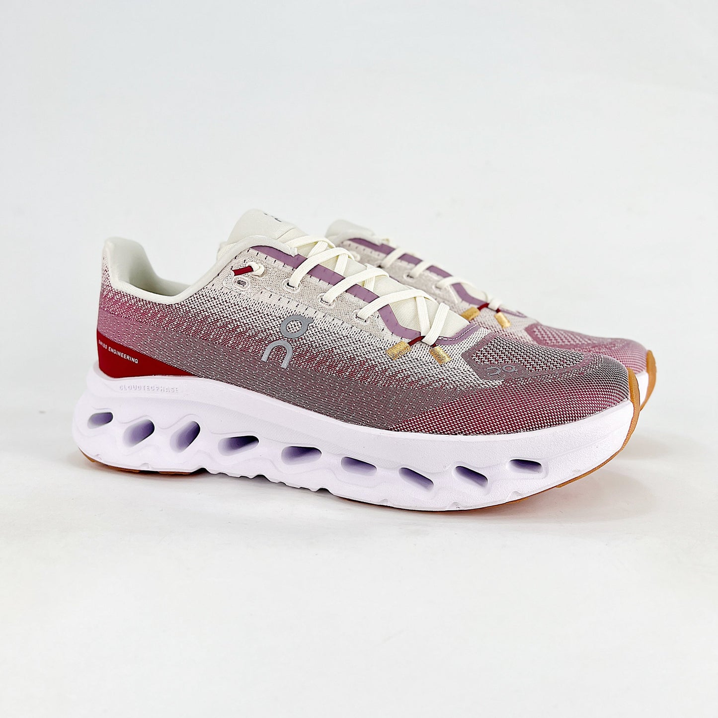 On Running Cloudeclipse – Rose & White Unisex High-Performance Road Running Shoes