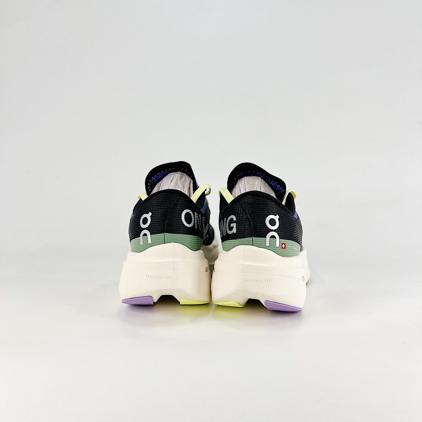 On Running Cloudeclipse – Black, Indigo & Neon Women's High-Performance Running Shoes
