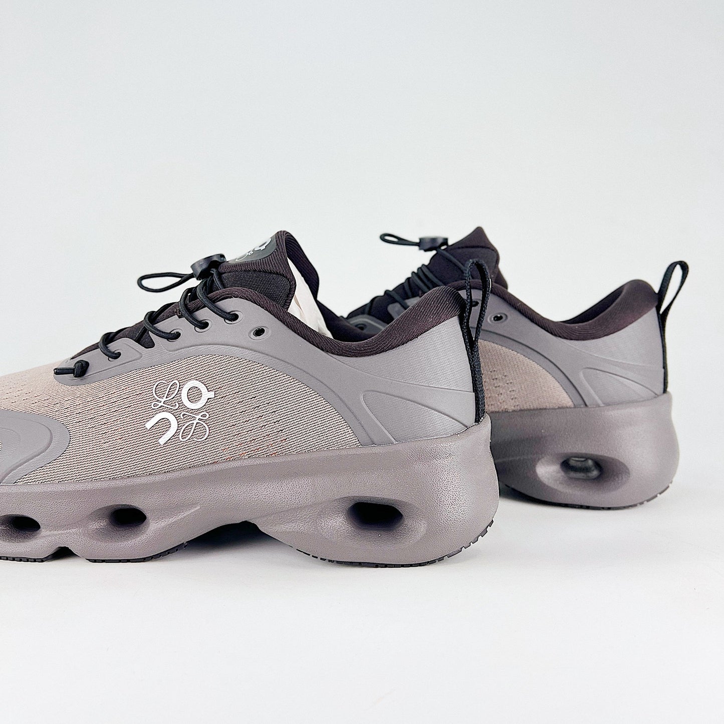 On x Loewe Cloudaway – Warm Grey & Taupe Unisex Premium Collaboration Lifestyle Sneakers